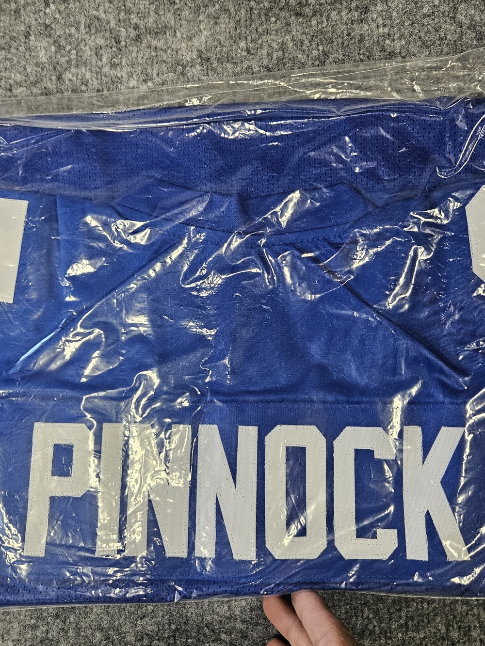 NY Giants Jason Pinnock Auto Jersey